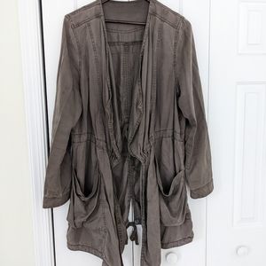 Anthropologie relaxed denim shell jacket